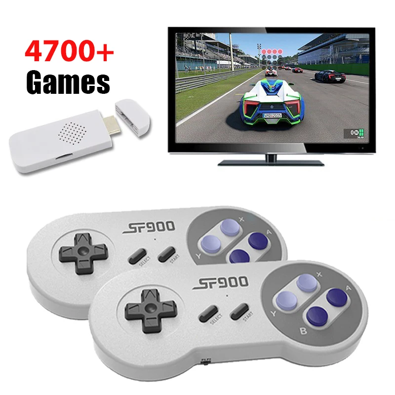 Videospielkonsole für Super Nintendo SNES NES, integrierte 1500-Spiele, HDMI-kompatibler Game Stick, TV-Game-Player, kabelloser Controller