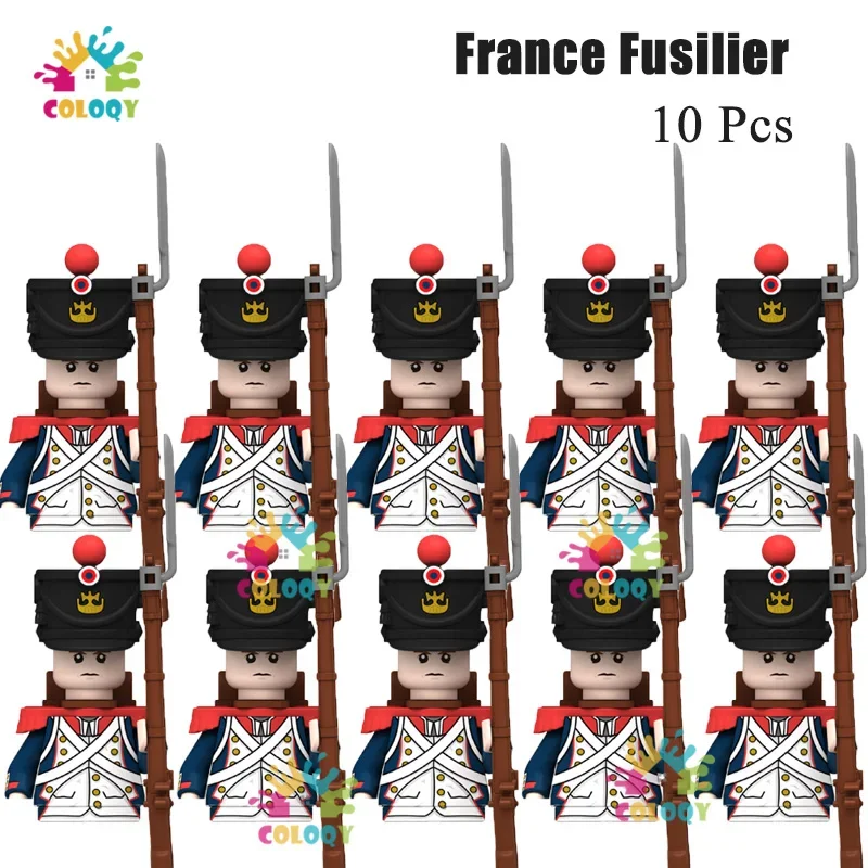 COLOQY Kinderspielzeug 22/10 Stück Napoleonische Kriege Militär General Soldat Bausteine Imperial Navy Figuren Spielzeug für Kinder Geburtstagsgeschenke 2