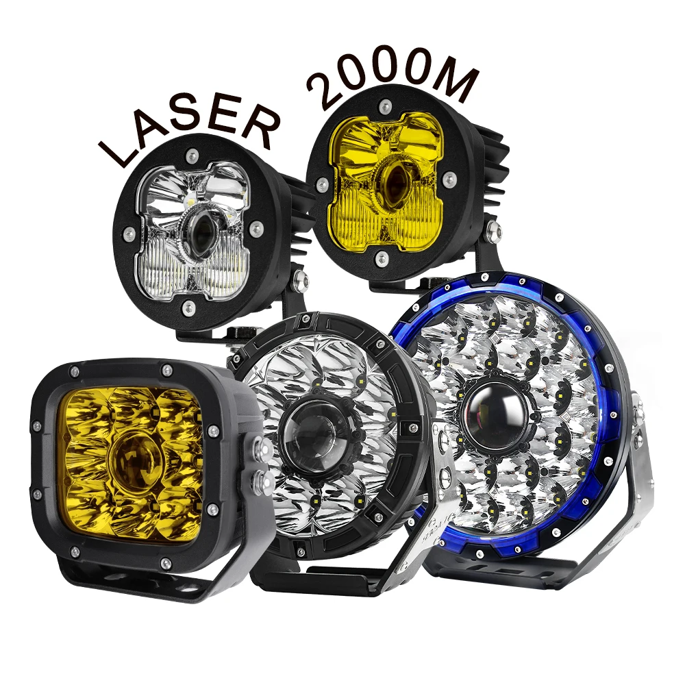 ATV UTV SUV 3'' Inch 5'' 7'' 9'' 8.5'' inch laser spot light,Offroad Laser Led driving light 9 inch