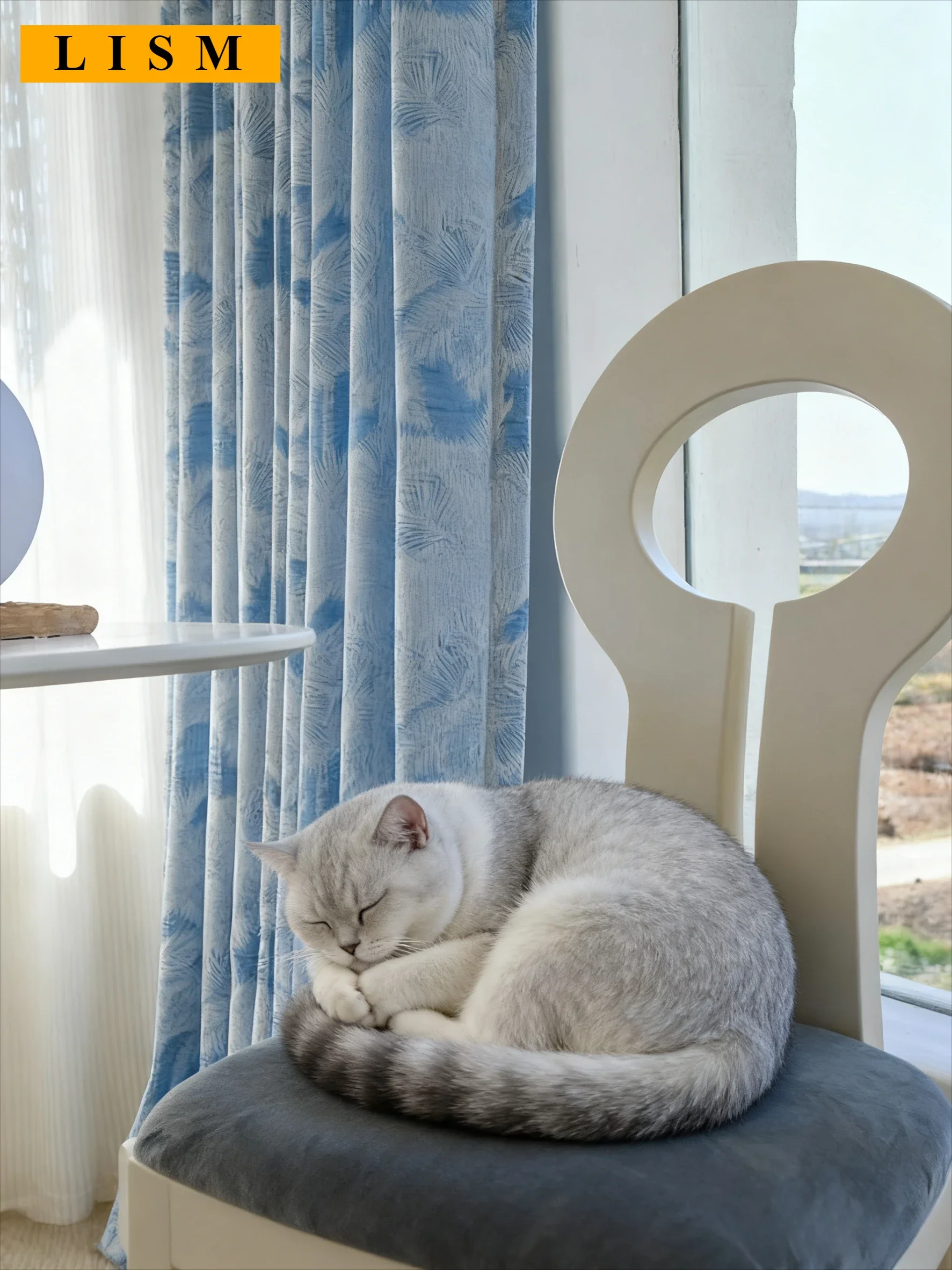 

Light French 3D Embossed Thickened Light-transmitting Window Screen Jacquard Solid Color Decor Custom White Tulle Curtain