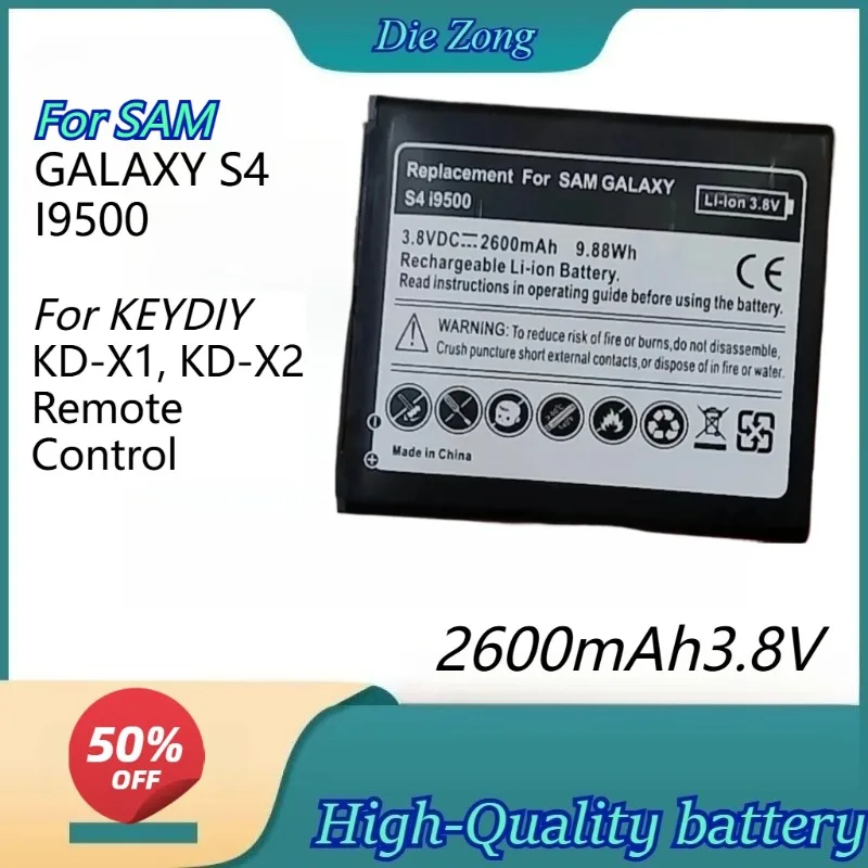 New 2600mA h3.8V Li-Ion Battery for KEYDIY KD-X1 KD-X2 Remote Control Generator For SAM GALAXY S4 I9500 Rechargeable Batteries
