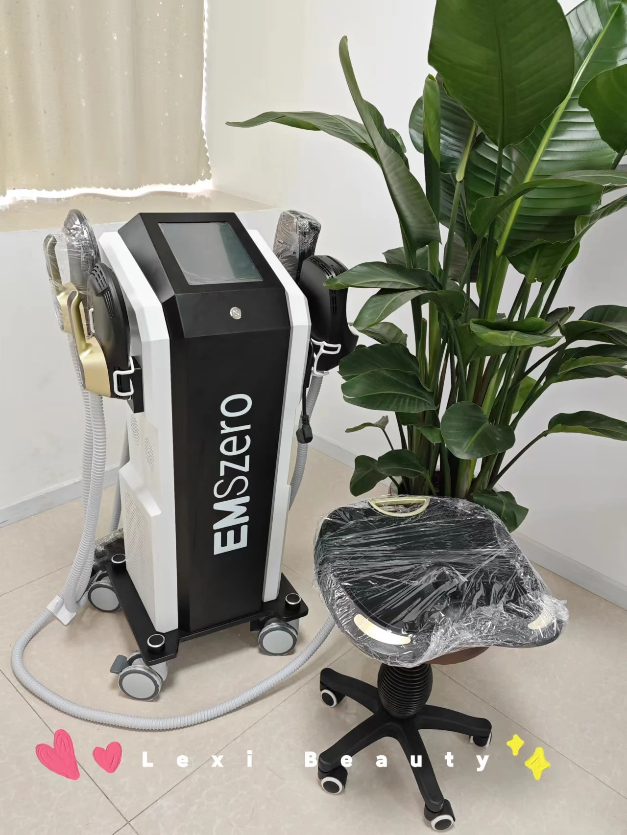 EMSzero  RF Muscle Body Sculpting Machine 14 Tesla 6500W with 4Handles RF Pelvic Stimulation Pads Optional Salon