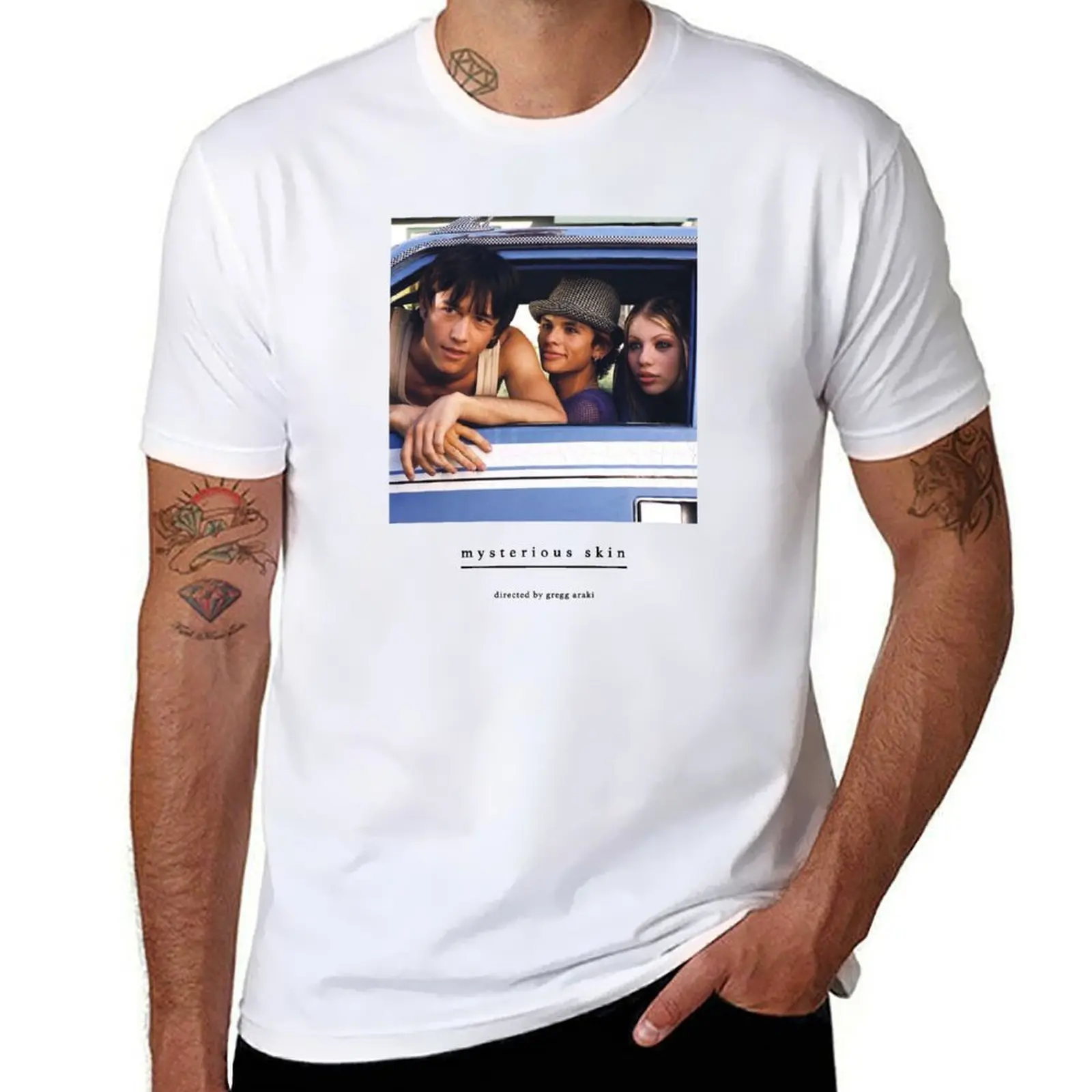 

Mysterious Skin (Gregg Araki) Joseph Gordon-Levitt, Michelle Trachtenberg T-Shirt anime t shirts for man T-Shirt