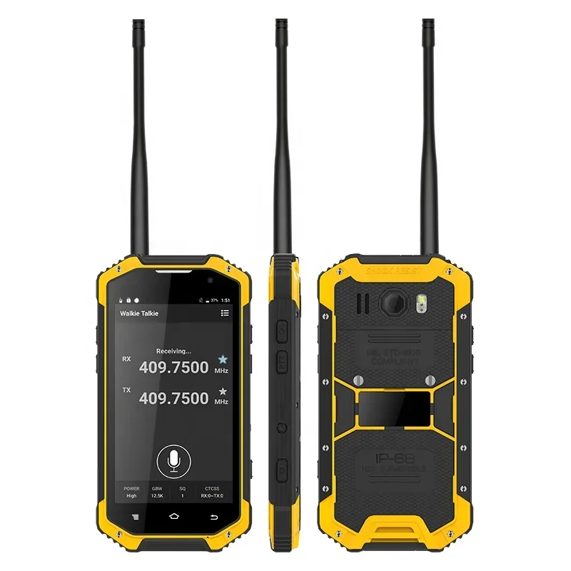 High End DMR UHF VHF Radio Talkie Walkie Big 5100mAh Battery 4.7'' Corning Gor illa IV Screen 13MP Camera Android Mobile Phone