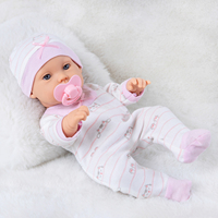 30cm Reborn Baby Doll Soothing Simulation Enamel Doll Children's Soft Rubber Toy Gift