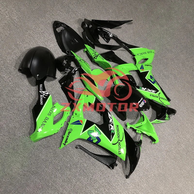 Free Custom Fairings for Kawasaki Ninja ZX10R 2008 2009 2010 Motorcycle Scooter Plastic Body Set Fairing Kit ZX 10R 08 09 10