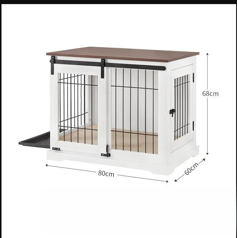 Sliding door dog cage