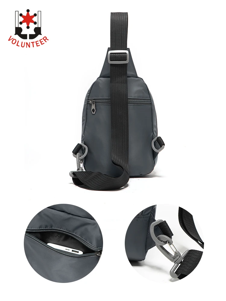 Bolsa cruzada multifunción para hombre, bolso de hombro de tela Oxford para viaje, versátil, impermeable, para escalada, 2023, 1713