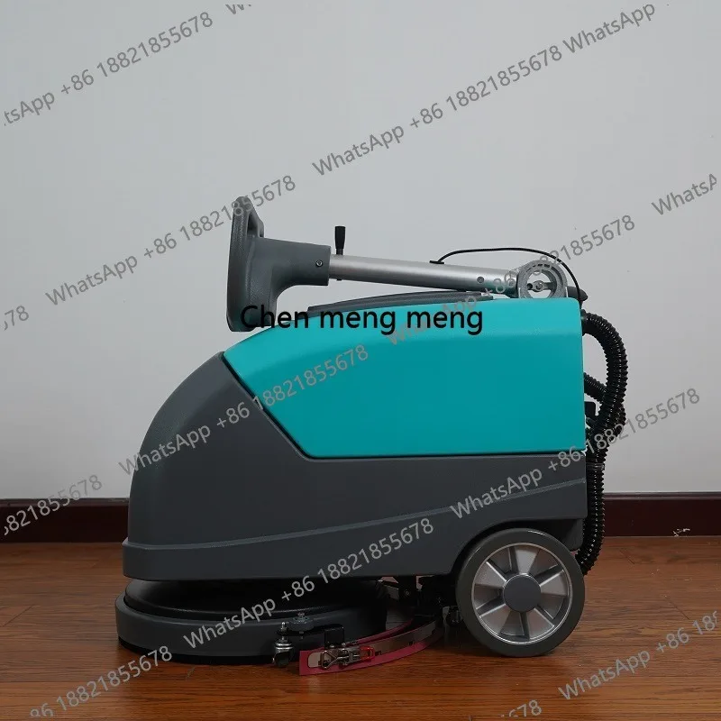12V*45AH*2 Walk-behind Small Size Hand-push Commercial Floor Scrubber Automatic Cleaning of Stains Small Floor Scrubber Machine