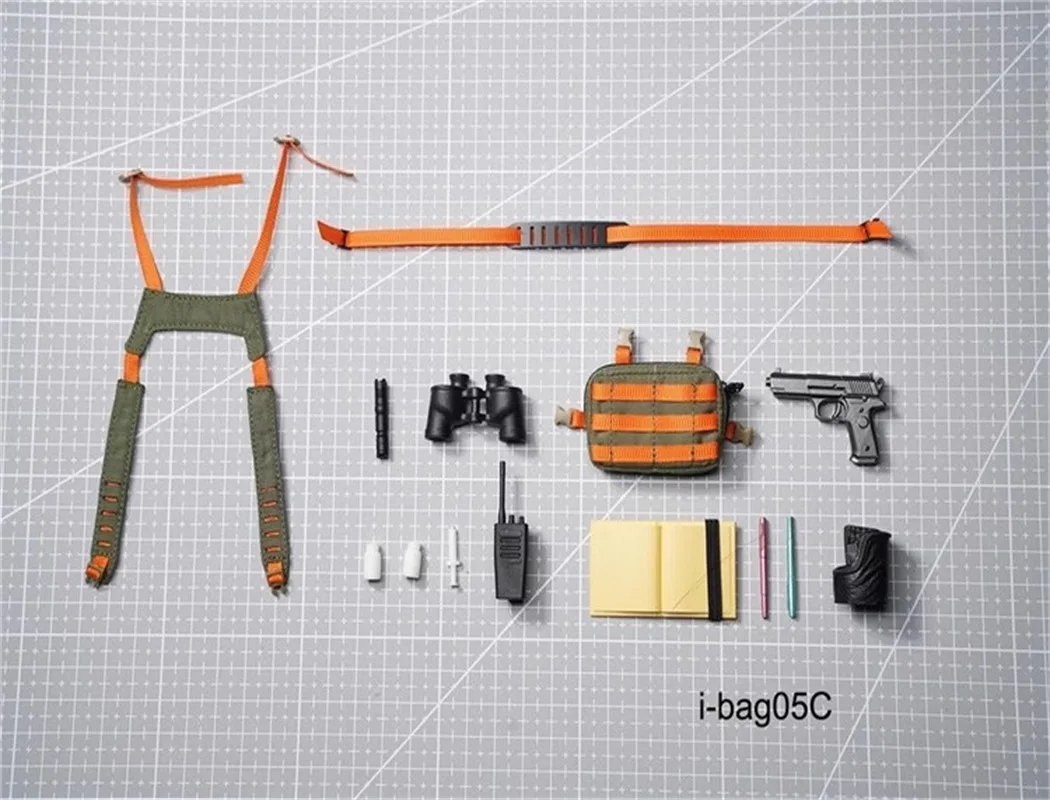 I-bag I-b04 I-b05 1/6, paquete de asalto de patrulla militar de soldado, bolsa de pecho táctica, modelo de juguete apto para figuras de acción de 12 ", en Stock