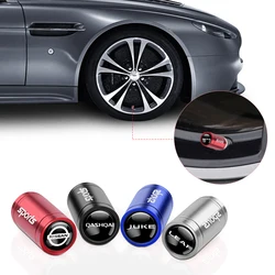 4PCS Metal Dustproof Car Tire Valve Caps Tyre Decoration Accessories For Nissan Nismo GTR Versa Almera X-Trail Xterra Qashqai