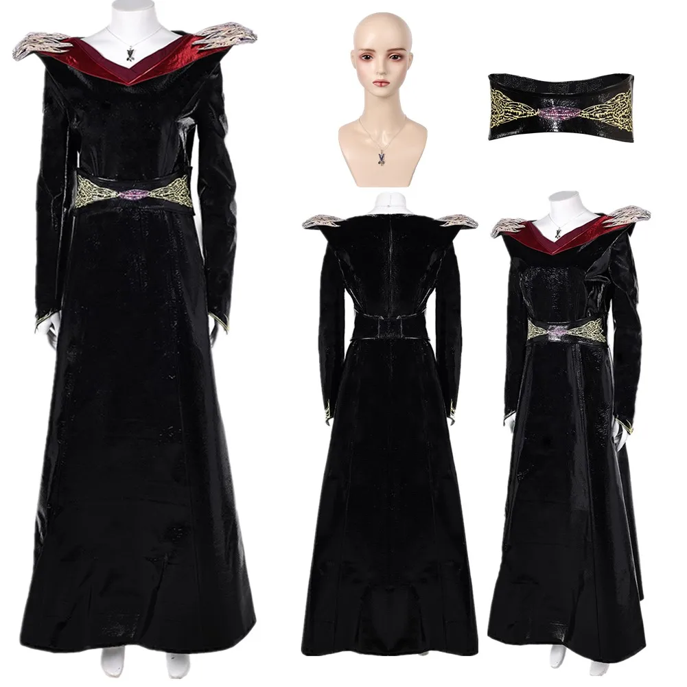 Halloween Medieval Cosplay Costume Princess Dress Necklace Waist Belt Movie Dragon 2 Outfits Female Carnival Party Suit