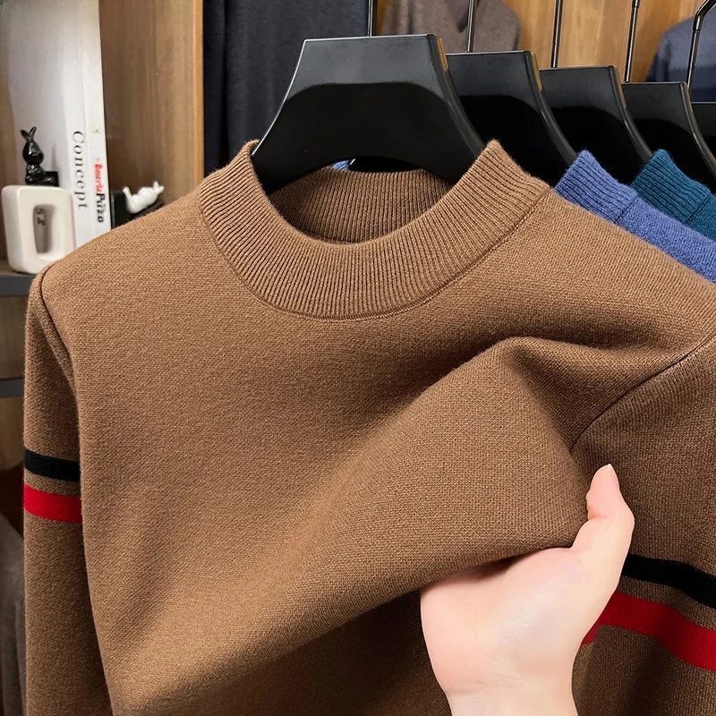 

Pierre Cardin Мужской шерстяной свитер Thiened Camere f с высоким воротником, вязаный, повседневный, теплый, с геометрическим узором