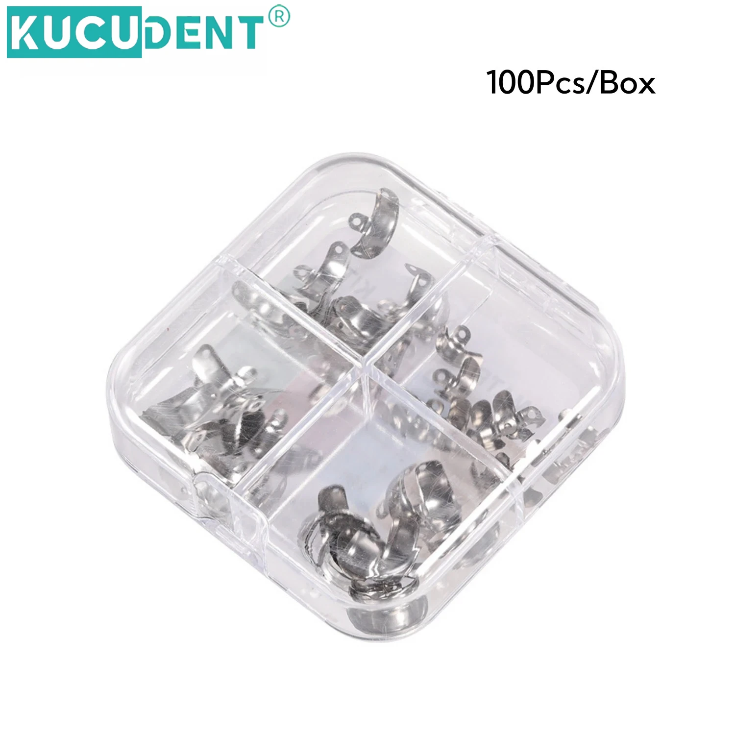 100 قطعة مجموعة فرقة مصفوفة الأسنان المعدنية الاقسام احيط المصفوفات الفرقة لاستبدال الأسنان 3.5/4.5/5.5/6.5 مللي متر مواد طبيب الأسنان