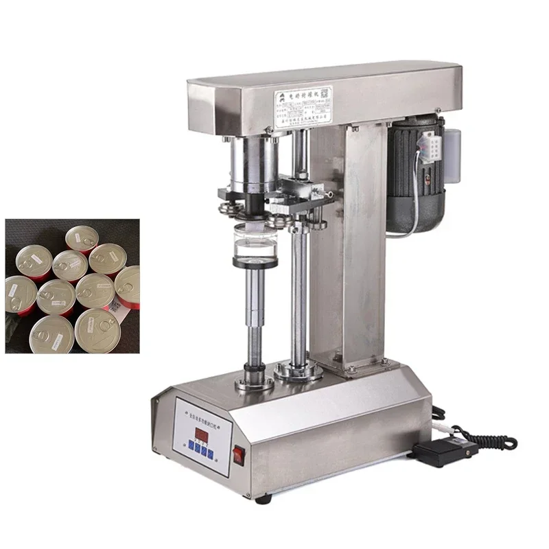 For Automatic Capping Machine Aluminum Cover Pilfer Proof Can Sealing Machine Bottle Glass Plastic Juice Wine Water Caps Sealer