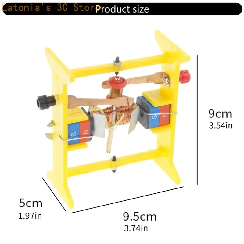 Gleichstrommotor für Physik, einfaches Montagedesign für den Elektromagnetismus-Unterricht, Verwendung X3UB – Detail 7