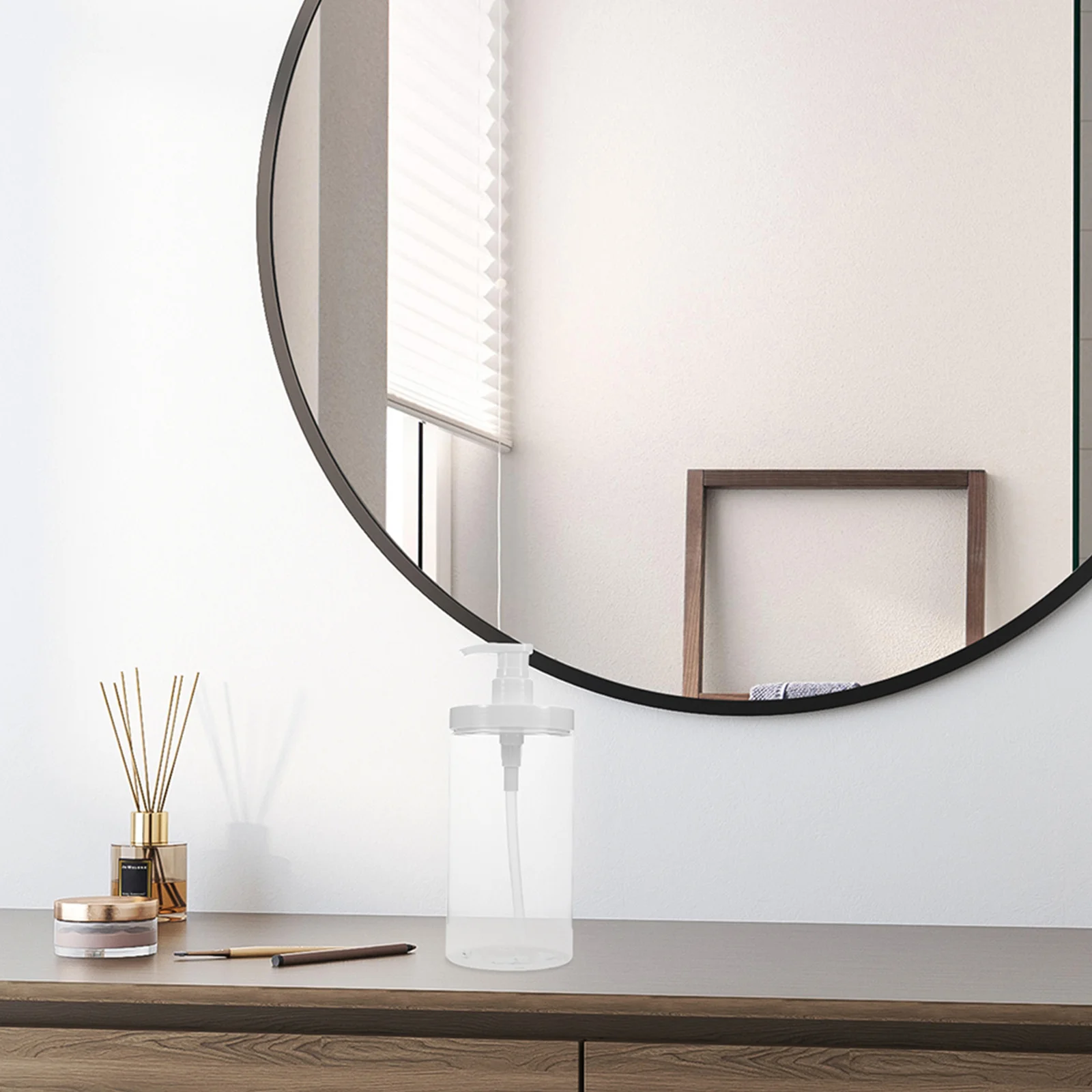 2 szt. Butelki podróżne z szerokim otworem, szczelne, z pompką dozującą, wielokrotnego użytku, przezroczyste, plastikowe na szampon, balsam, kosmetyki podróżne