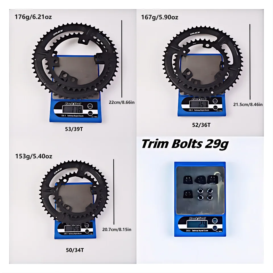 Zraceロードバイク自転車非対称ギア50-34t 53-39t 52-36t 110BCD