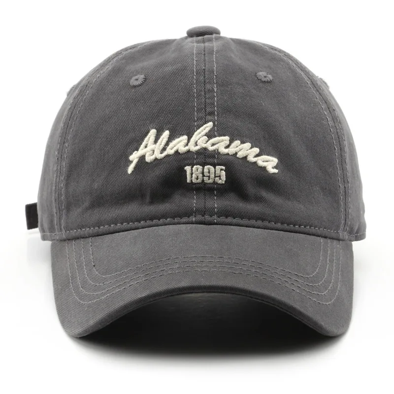 النساء الرجال قبعة بيسبول قطنية مغسولة خمر الكورية اليابانية نمط التطريز الشمس حماية في الهواء الطلق للجنسين قبعة ​ ​