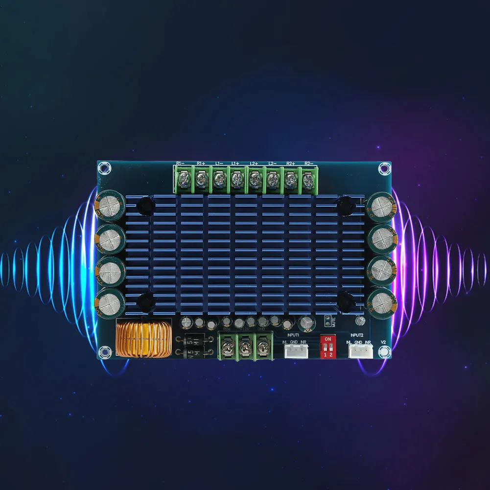 XH-M180 TDA7850 High Power Switchable Amplifier Board DC 12V 2/4 Channel Digital Sound Amplifier Module Electronic Component