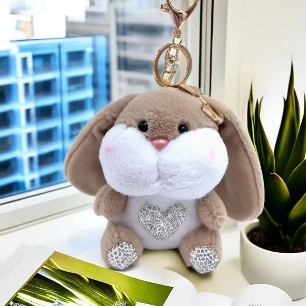 

Chubby Big Eared Rabbit Plush Keyring Stuffed Lovely Rabbit Plush Doll Keychain Decoration Cute Rabbit Plush Pendant Plush Toys