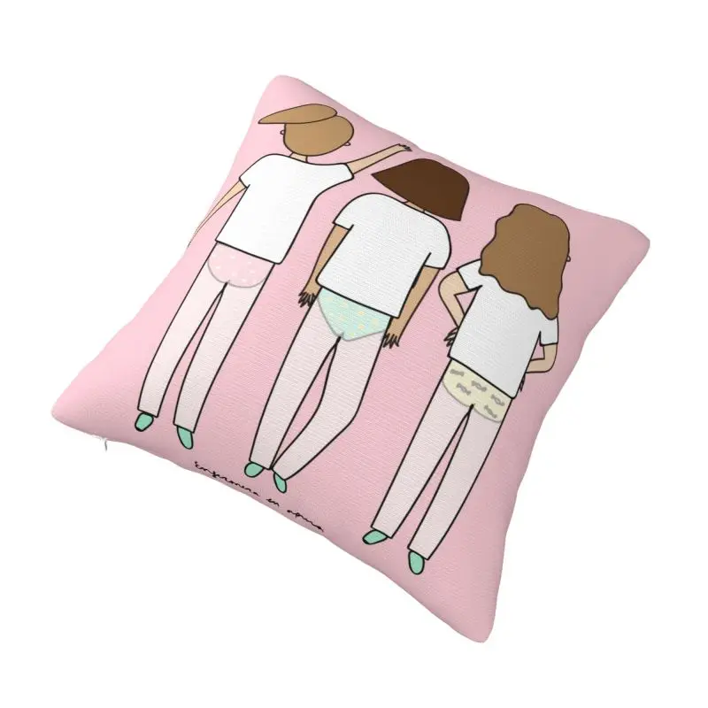 Custom Nordic Style Cartoon Nurse Cushion Cover 45x45cm Polyester Health Care Nursing Doctors Pillow for Sofa Square Pillowcase