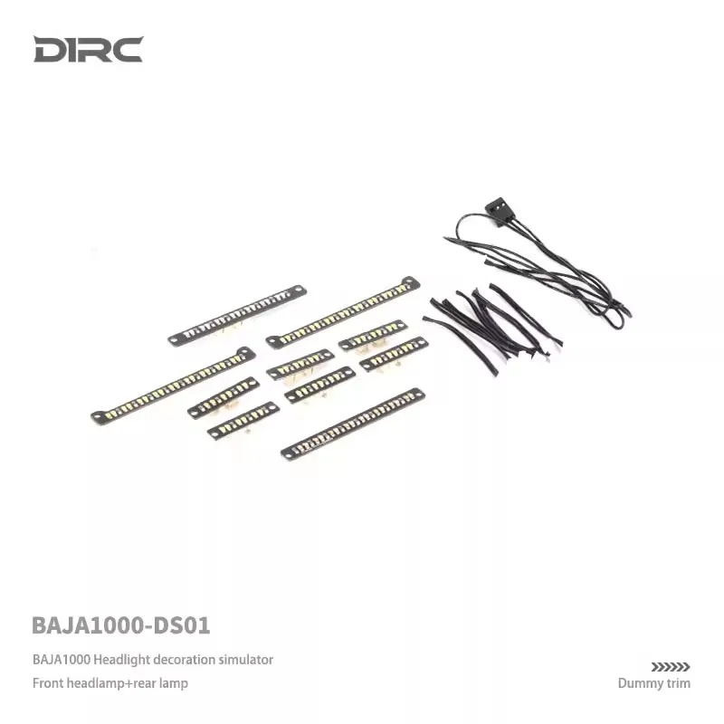 D1RC TRX4 Baha BAJA1000 إطار أنبوب من سبائك التيتانيوم مخصص للمصابيح الأمامية الأمامية وأجزاء محاكاة المصابيح الخلفية #1