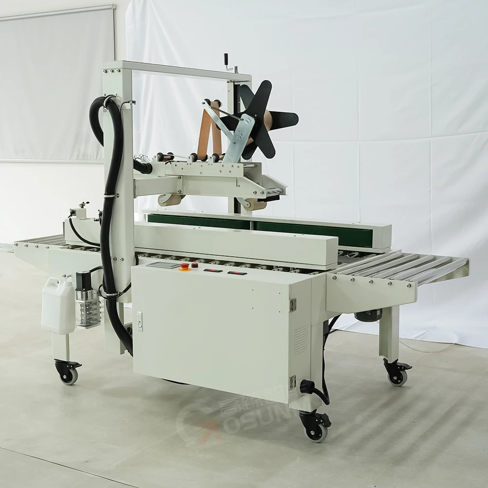 High Quality Electric Semi Automatic Wet Water Sealing Carton Box Case Sealer Paper For Apparel Beverage Chemical E-commerce