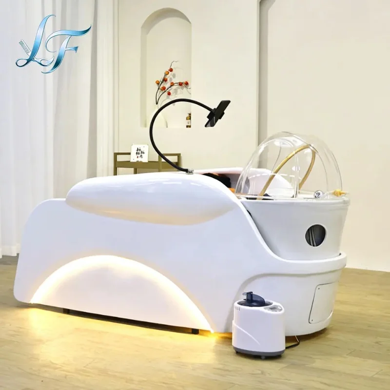 Luxury Salon Head Spa Bed Full Body Massage Hair Washing Water Cycle Beauty Physical Therapy Massage Table Shampoo Bed