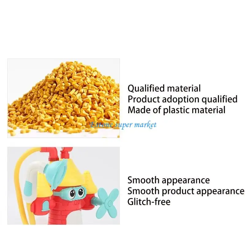 090B Brinquedo Castelo Criativo Banho Elétrico para Brincar Brinquedo Bebê Infantil Brinquedo Chuveiro 3 Meses