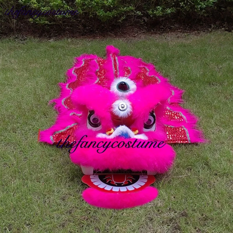 

12 14inches Upmarke Lion Dance Blinking Eyes Costume Props Dress Chinese Traditional Culture Party Carnival Festivall