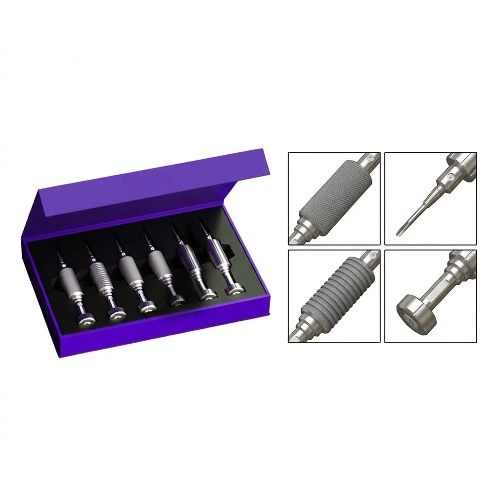 6-Piece Screwdriver Kit with Smooth Rotating Mechanism and Refined Alloy Build for Daily Technical Maintenance