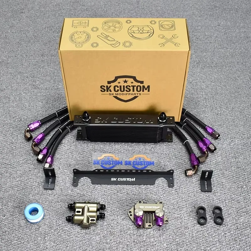 Oil Cooler Radiator Kit for Mercedes-Benz M270 M260 Thermostat Engine Oil Cooler Kit