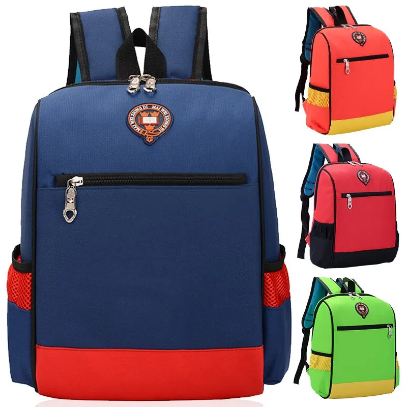 Kindergarten children's backpack can print logo nursery children's lovely ridge protection backpack