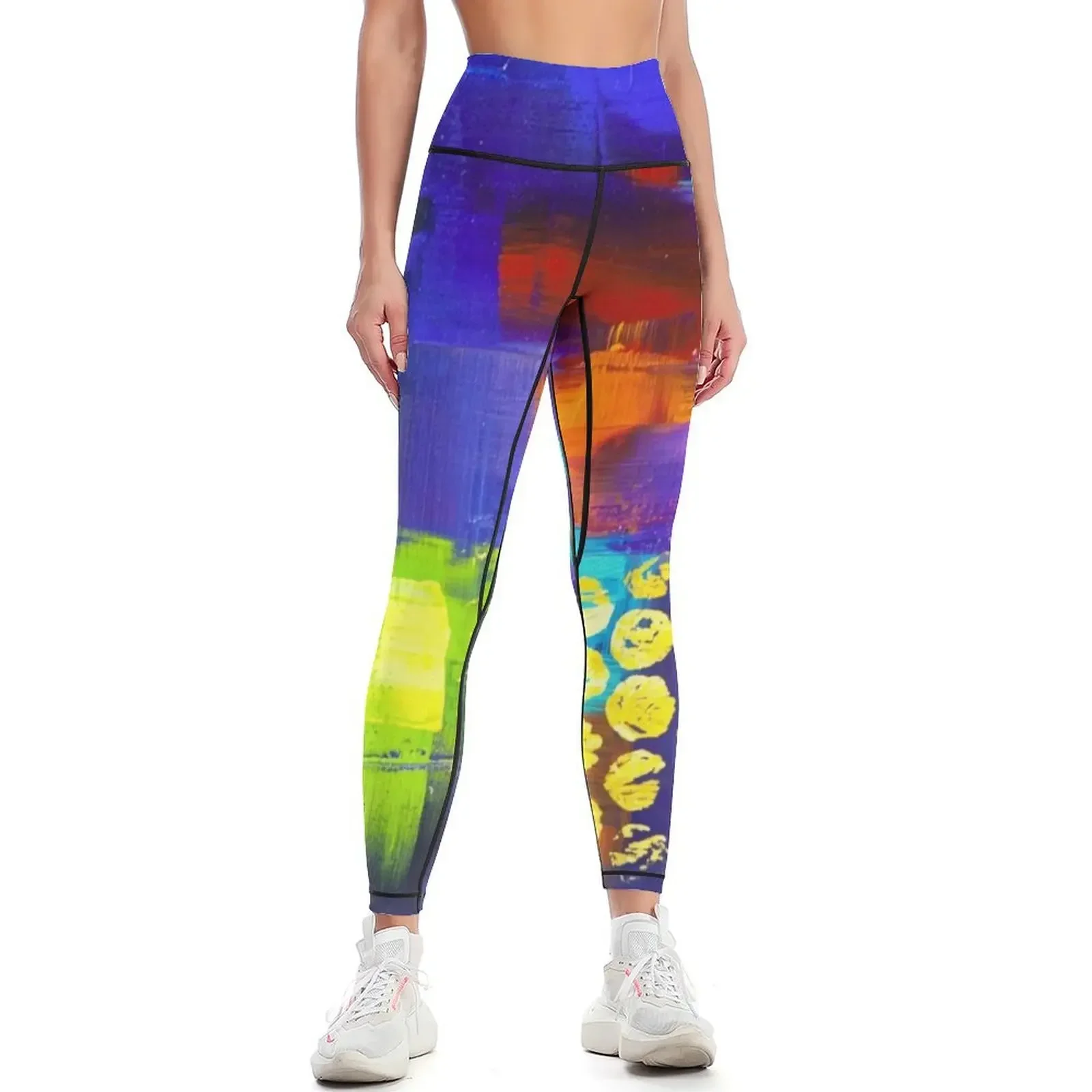 

Trio - Blue Leggings legging gym Tight fitting woman flared Sports pants woman Womens Leggings