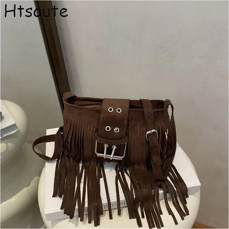 

Fashion Tassel shaped Crossbody Bags Women Solid Color Tote Single Shoulder Bag Casual Large Capacity Simple Female Handbags