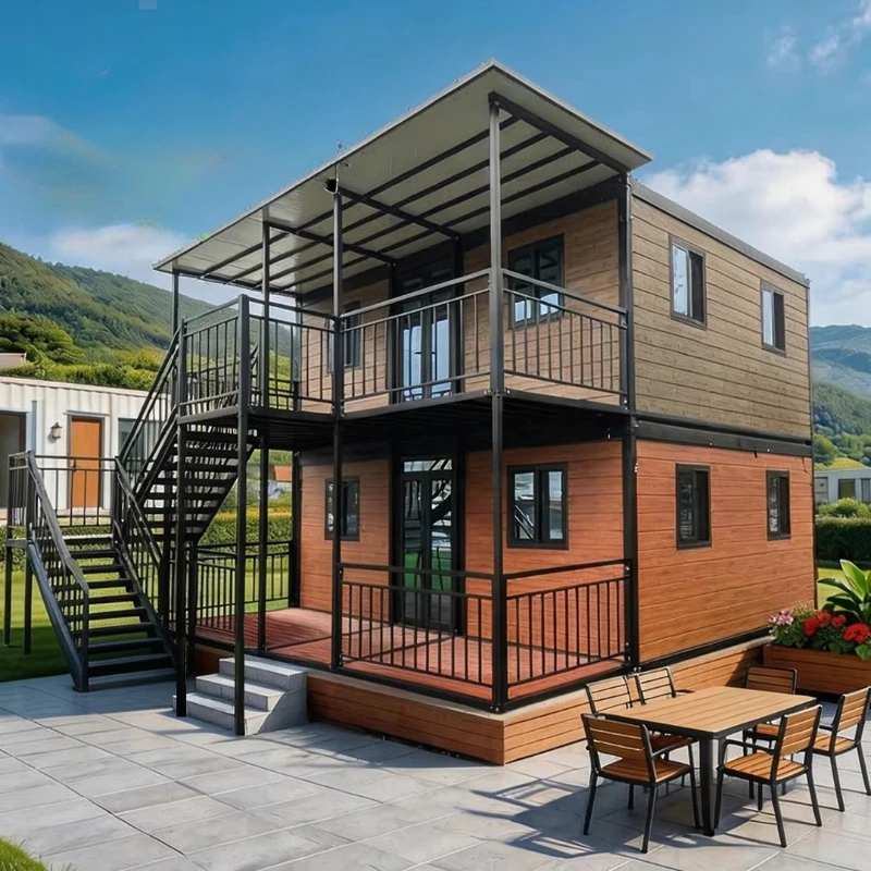 Expandable Two Story Prefab Container House with Kitchen Bathroom 2 5 Bedroom Design Casa Contenedor