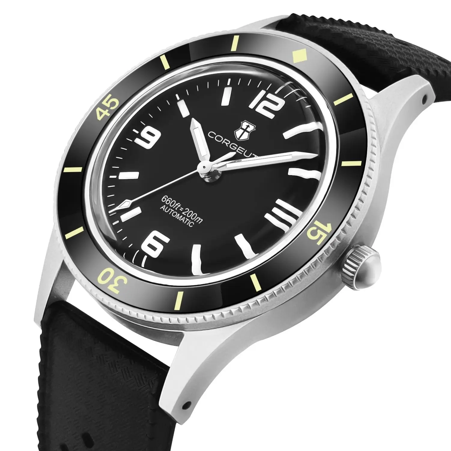 CUSTOM LOGO NH35 Automatic Movement 50-Fathoms Dive Watch WD50F 40mm Watches For Man Sapphire Vintage Luminous 200m Waterproof