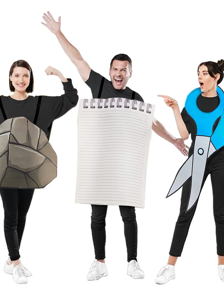 

loween Fun Ro Paper Scissors Costume Set Par Bar Nightclub Performance Clothes Women's Traditional Chinese Sle Skirt