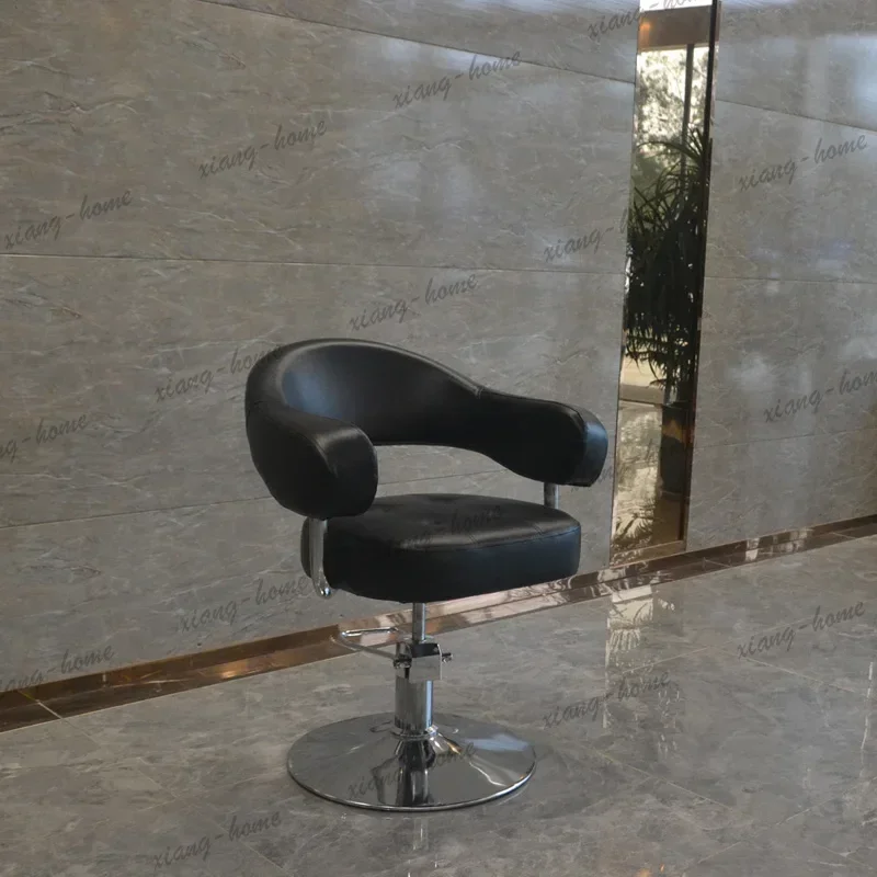 Factory Direct Trendy Aesthetic Barber Chair Hairdressing Beauty Salon Tray Swivel Hair Barber Chair European Luxury Commercial 5