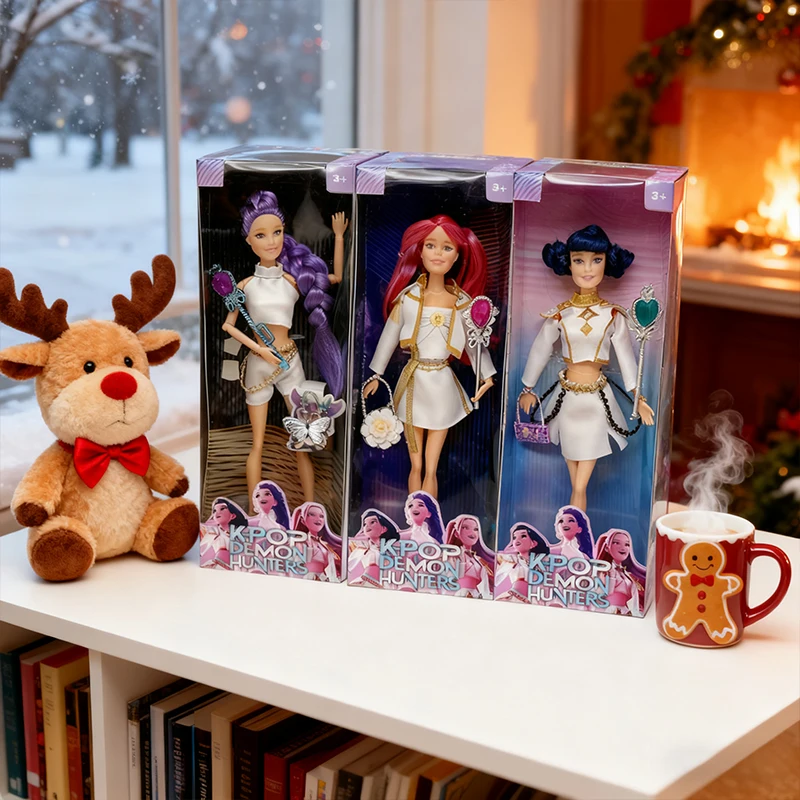 Kpop Demon Hunters Action Figure Toy Set Derpy Tiger Rumi Mira Zoey Sussy Kleurrijke Lichten Thema Lied Collectible Cadeaus voor Fans