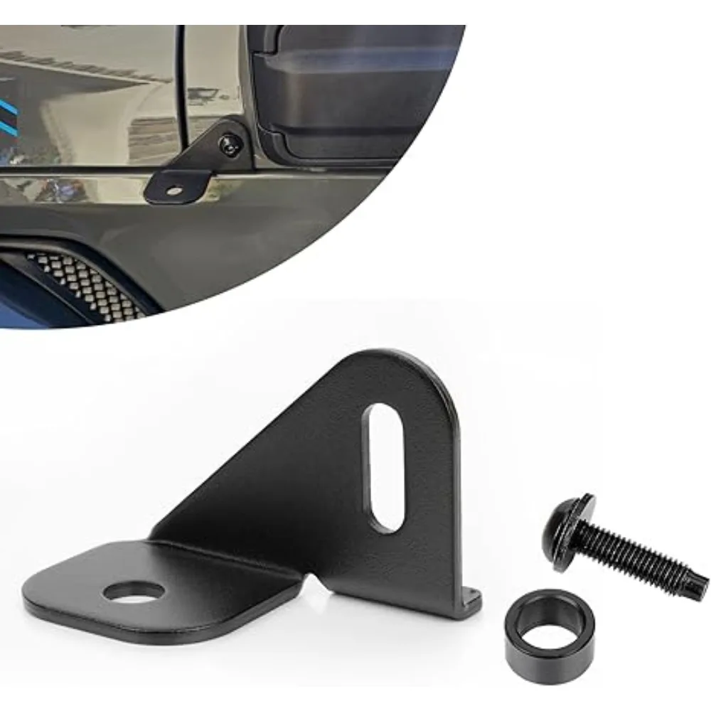 

Автомобильное крепление для антенны со стороны водителя CB, монтажный кронштейн для антенны запасного колеса для Jeep Wrangler JL JLU Gladiator JT 2019-2024, аксессуары