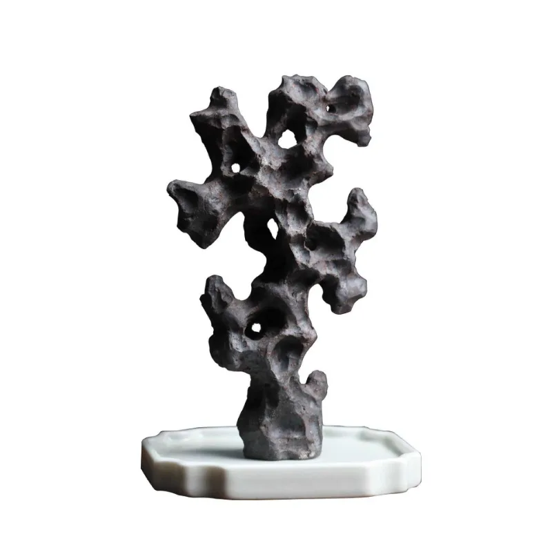

New Chinese classical Taihu stone ceramic Zen ornaments