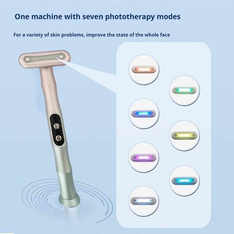 7-diodorowa różdżka do oczu Ręczny masażer do pielęgnacji twarzy Urządzenie kosmetyczne Różdżka