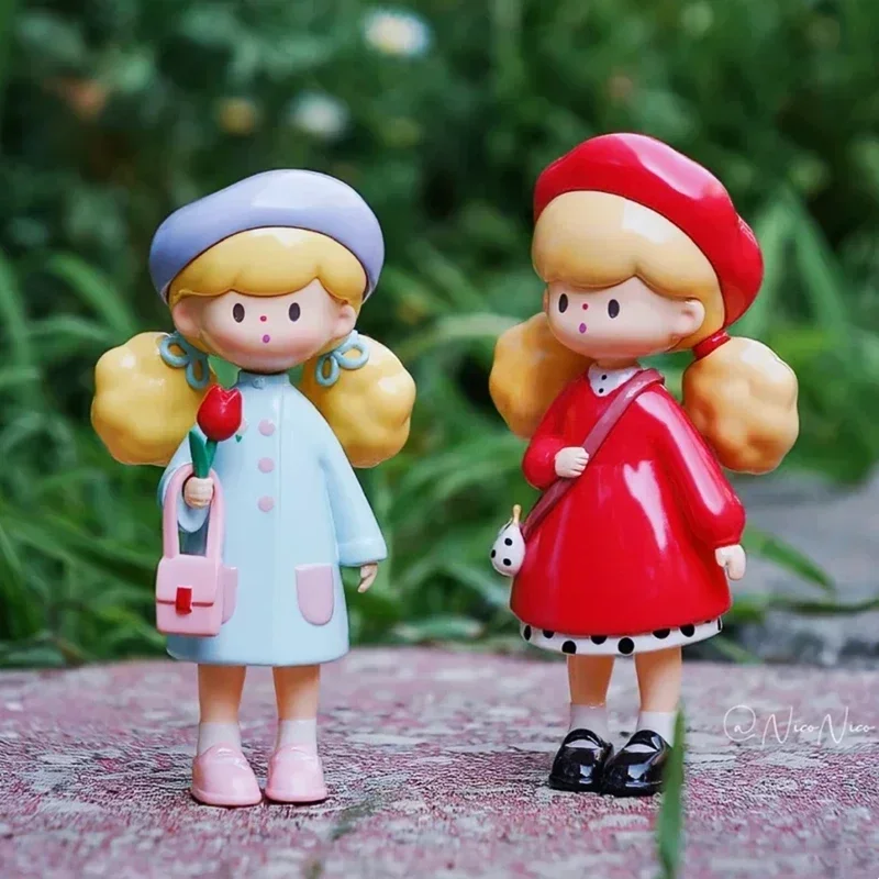 

Molinta Popcorn Sister Retro Wear Series Blind Box Mystery Box Caixa Sorpresa Girls Anime Figures Cute Model Birthday Gift