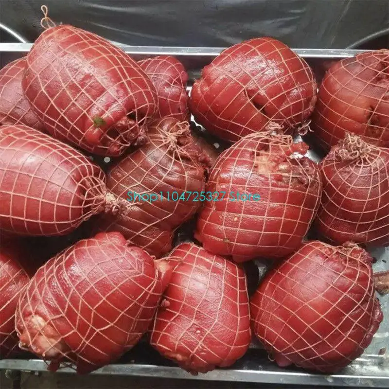 D8KF Netting Roll Elastics Hams Sock Meshes Cotton Thread Butchers Twines Net Kitchen String for Turkey Trussing