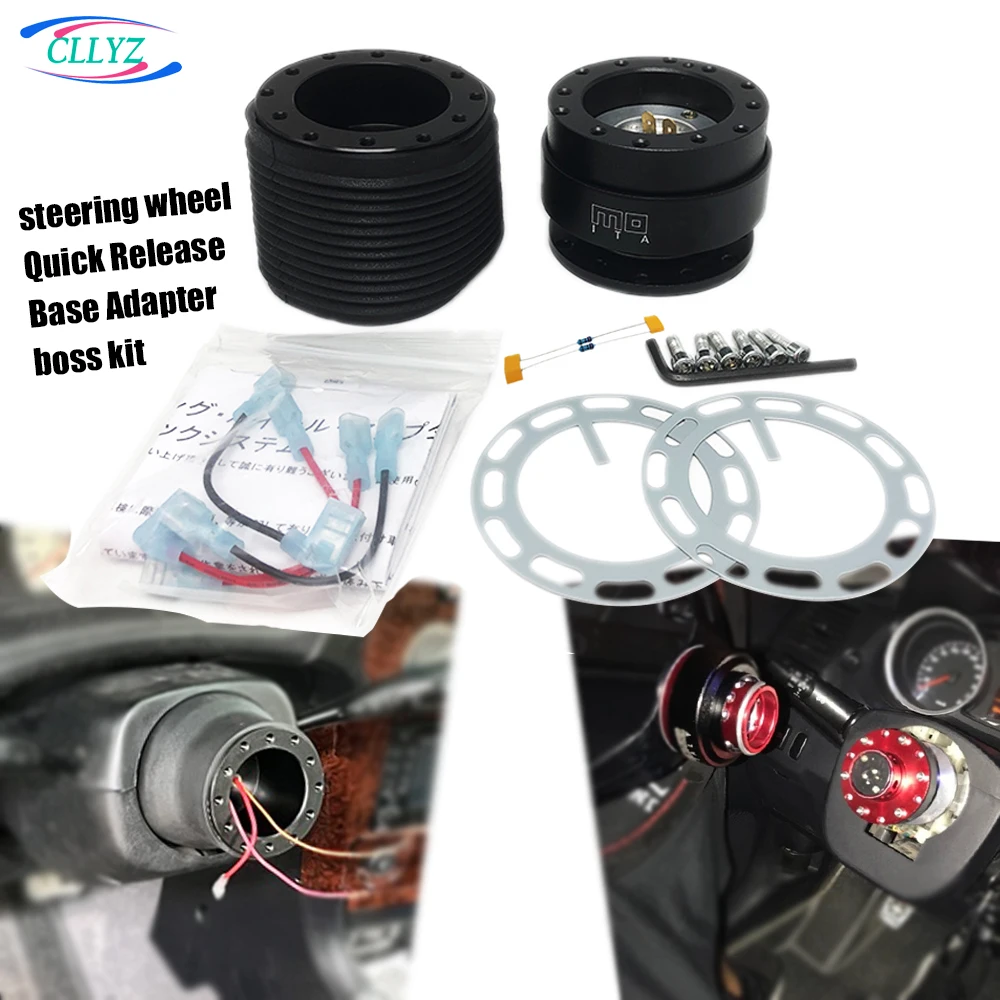 CLLYZ Sports Steering Wheel Quick Release Hub Adapter Boss Kit For Suzuki Car Models Swift Jimny Liana Happy Prince Tianyu Sx4