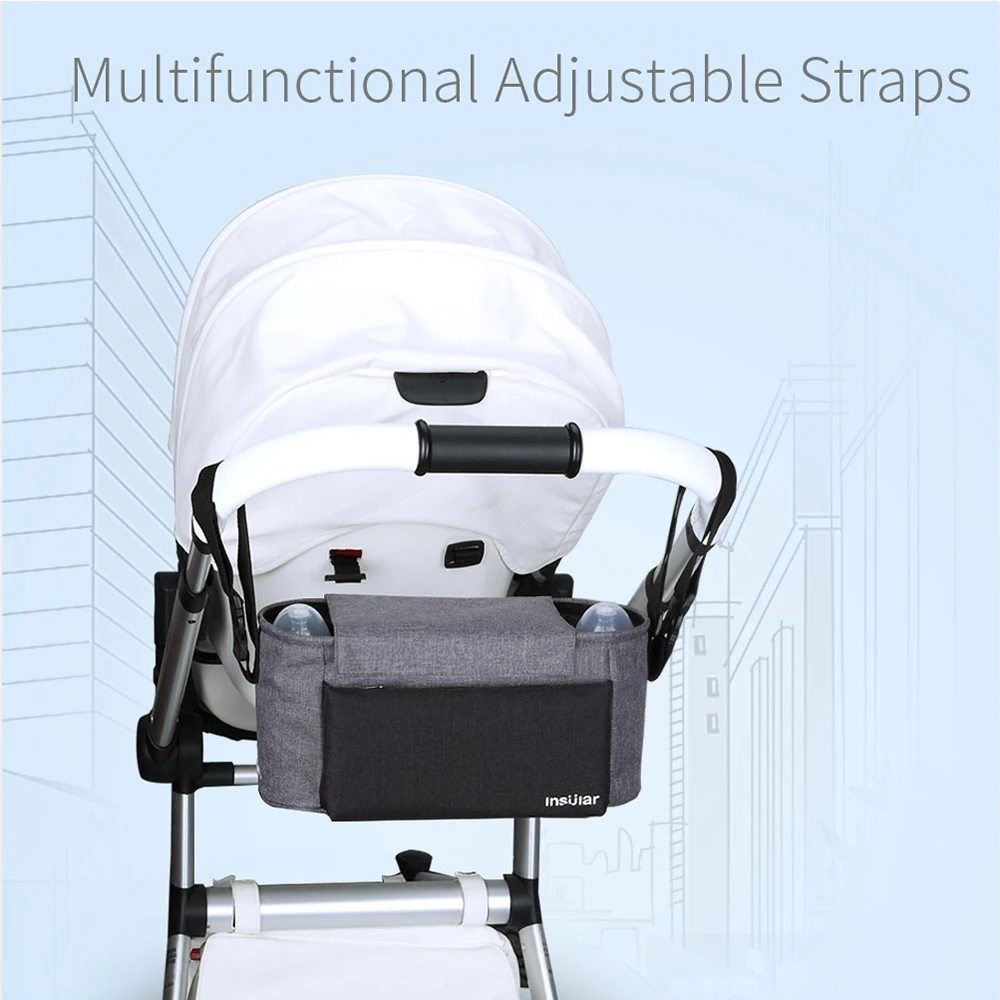 Insular Brand Baby Diaper Bag Multi-functional Mommy Nappy Stroller Bag Fashion Baby Hanging Storage Organizer Bag For Baby Care