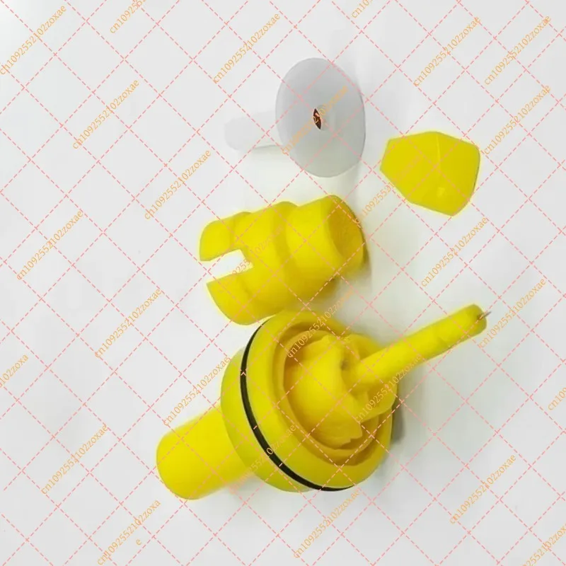 Manual Electrostatic Powder Coating Gun Parts: X1 Electrode Holder & Complete Round Nozzle Set for Spray Painting Equipment