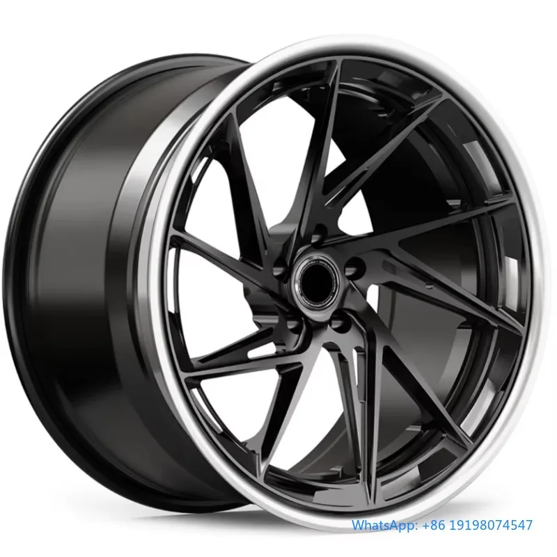 

Forged Aluminum Alloy Passenger Car Wheels New Design Two-Piece Deep Concave Polished Sport Universal Wheel Rims
